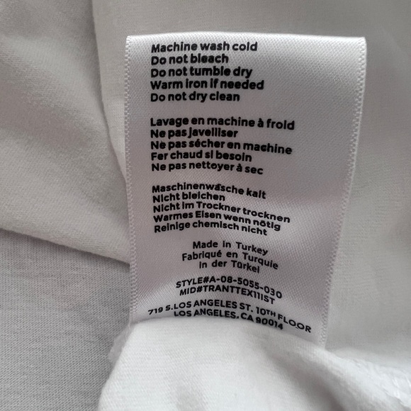 Anine Bing White Graphic Brigitte Bardot Smoking T-shirt Sz M - Picture 4 of 4